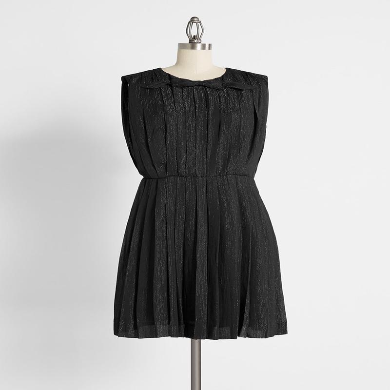 The Pleat-est Things Mini Dress (Final Sale)