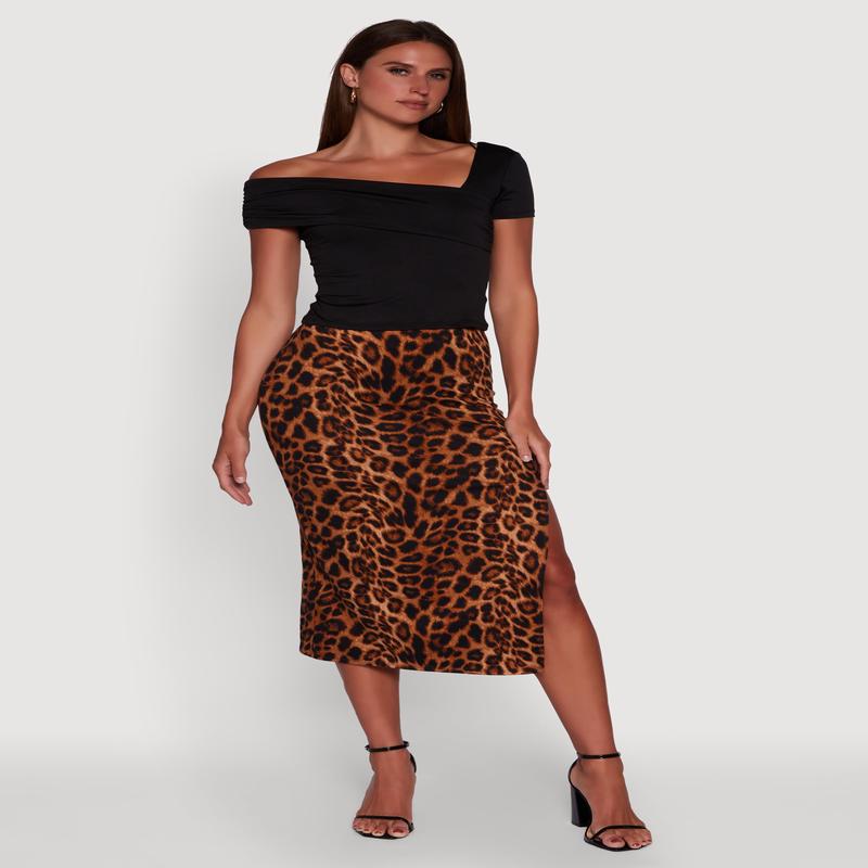 Iris Fold Over One Shoulder Top