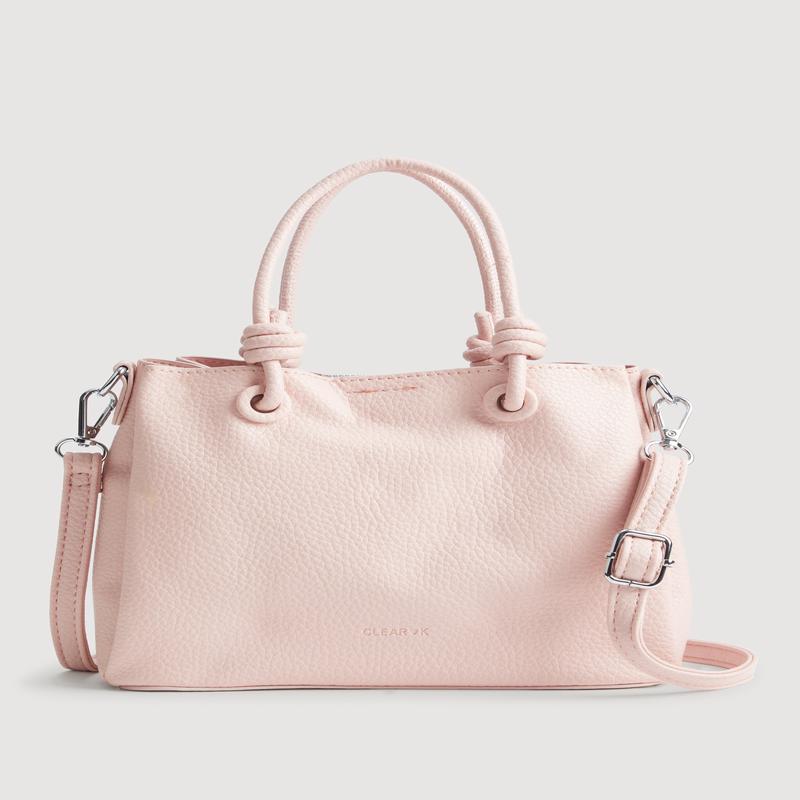 Faux Leather Satchel Crossbody Bag