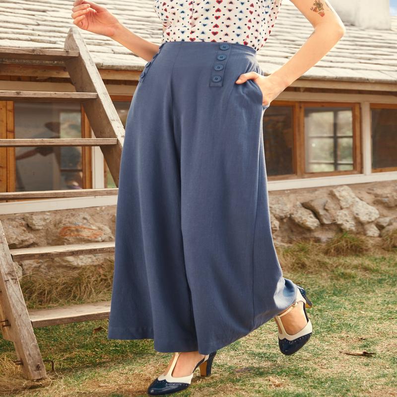 Sail Away Wide-Leg Trousers