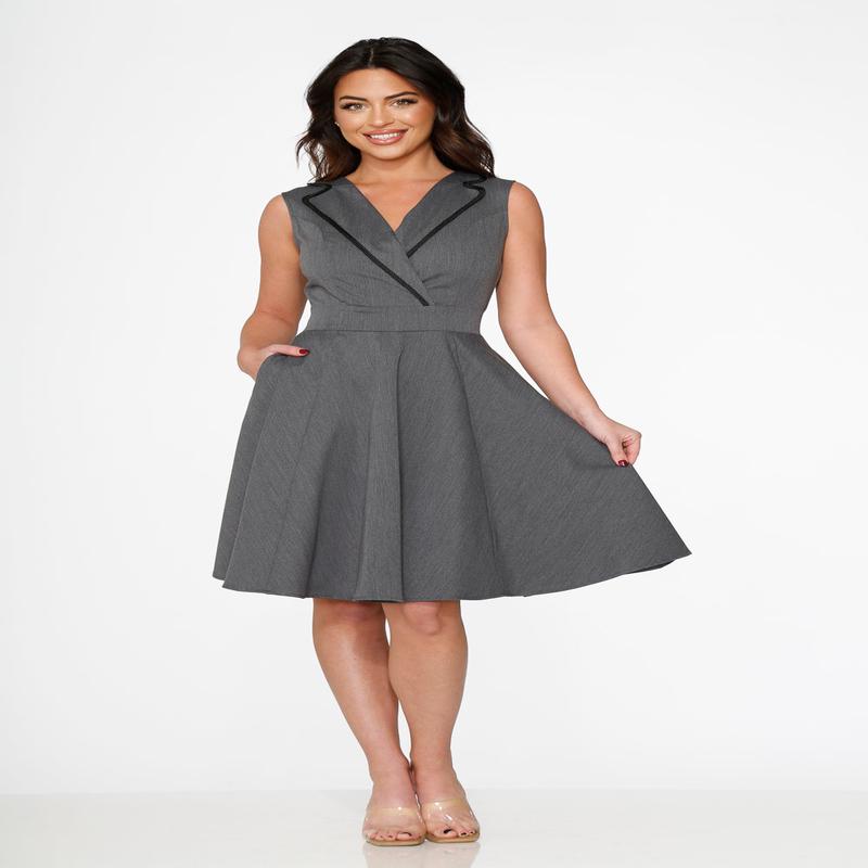 Grey Jenny Swing Dress