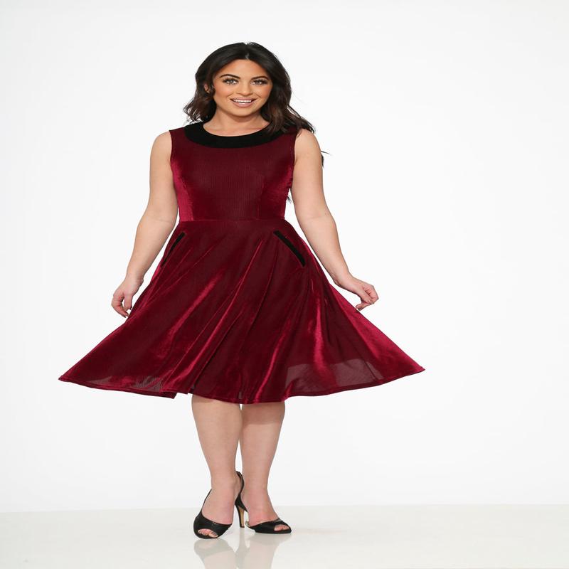 Purple Kurtroy with Black Collor Swing Dress