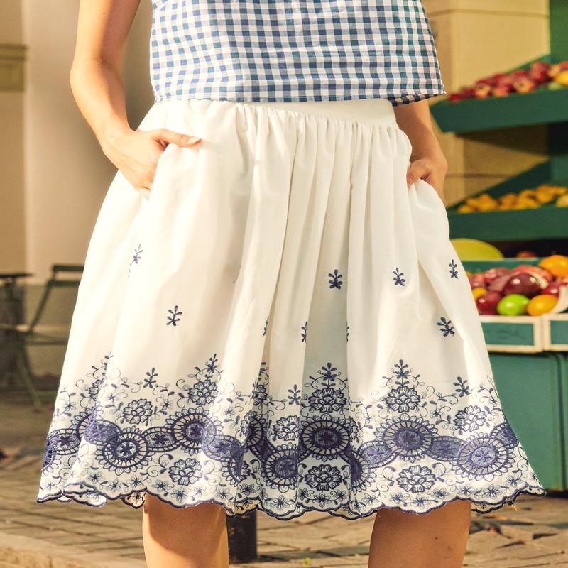 Summer Garden Eyelet Skirt