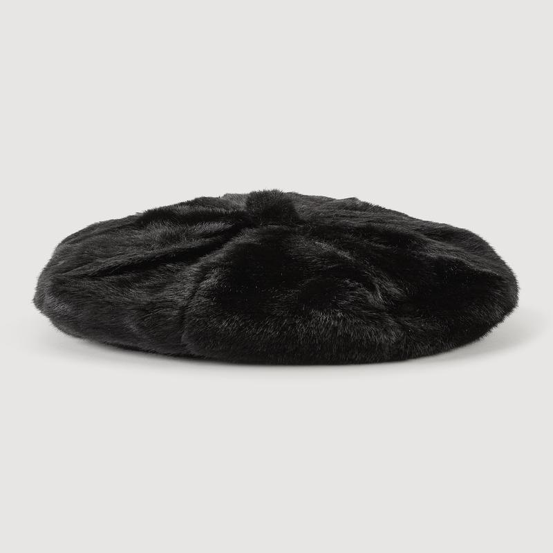Extra Large Faux Fur Beret