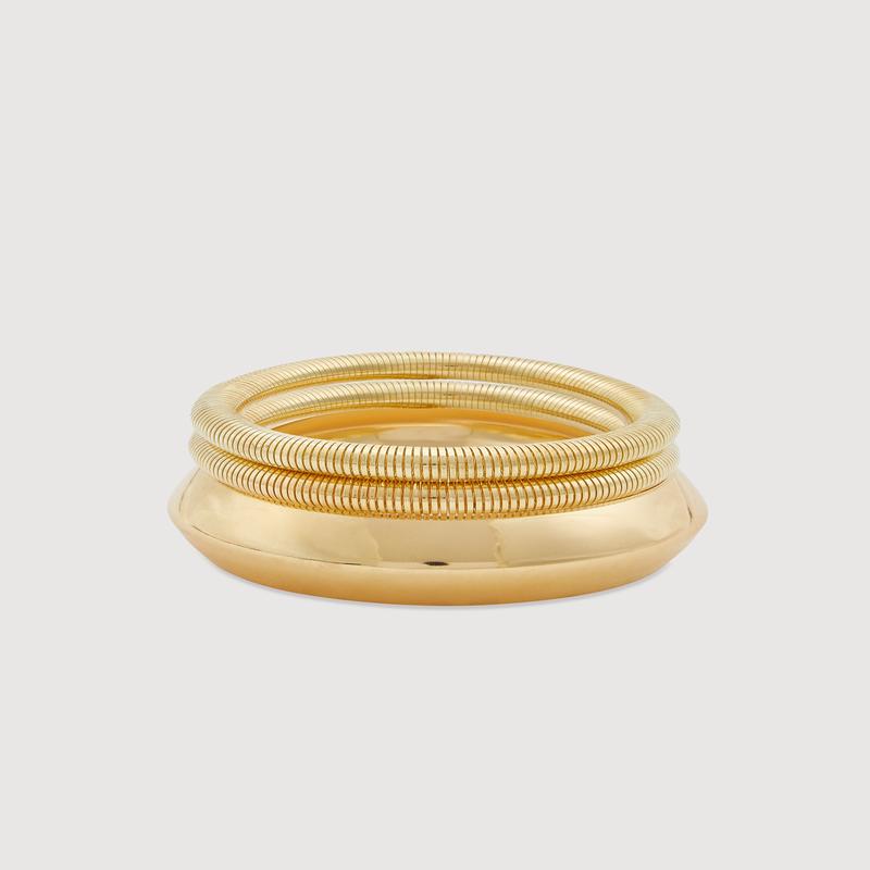 Assorted Metallic Bangles Set of 3