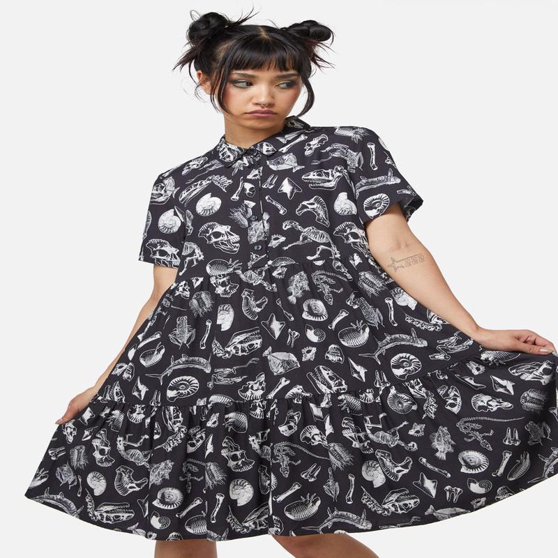 Body Fossils Printed Dress
