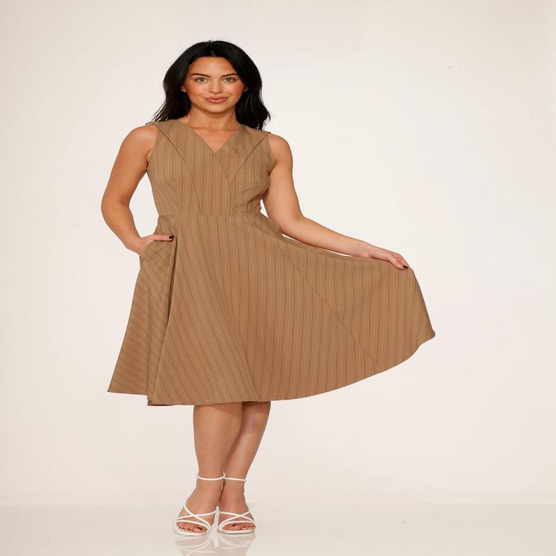 Camel Swing Dress