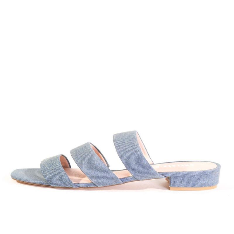 April Denim Sandal Mules
