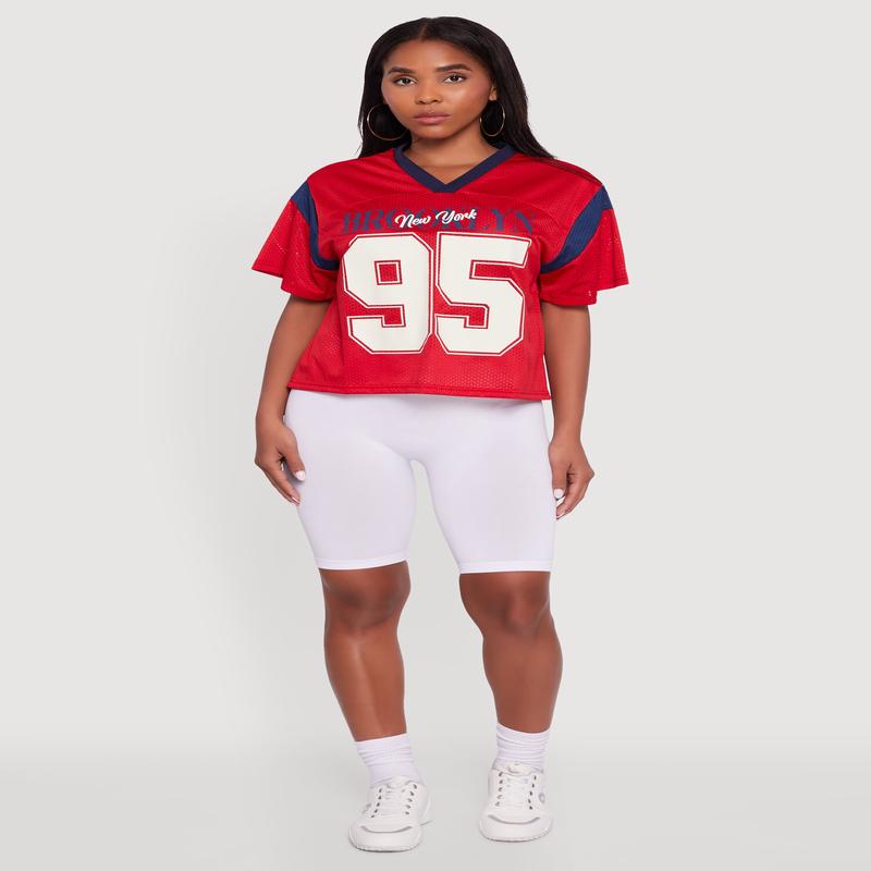 Contrast Trim Brooklyn New York 95 Graphic Jersey