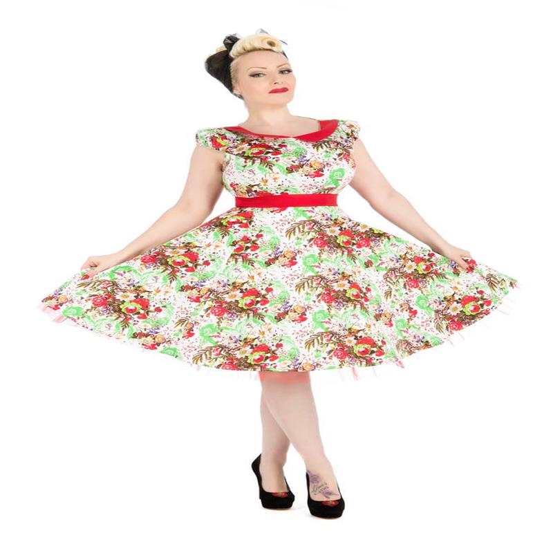 Spring Blossom Swing Dress