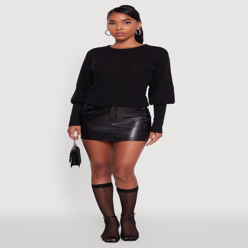 Leg of Mutton Pullover Sweater