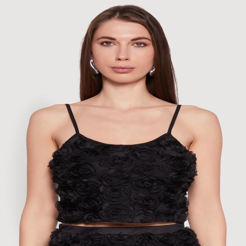3D Flower Cropped Cami