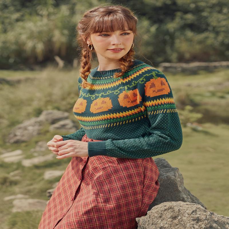 Give 'Em Pumpkin To Talk About Fair Isle Sweater