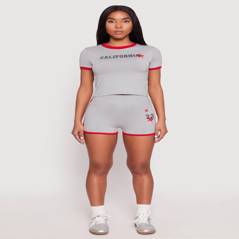 Contrast Trim 23 Graphic Shorts