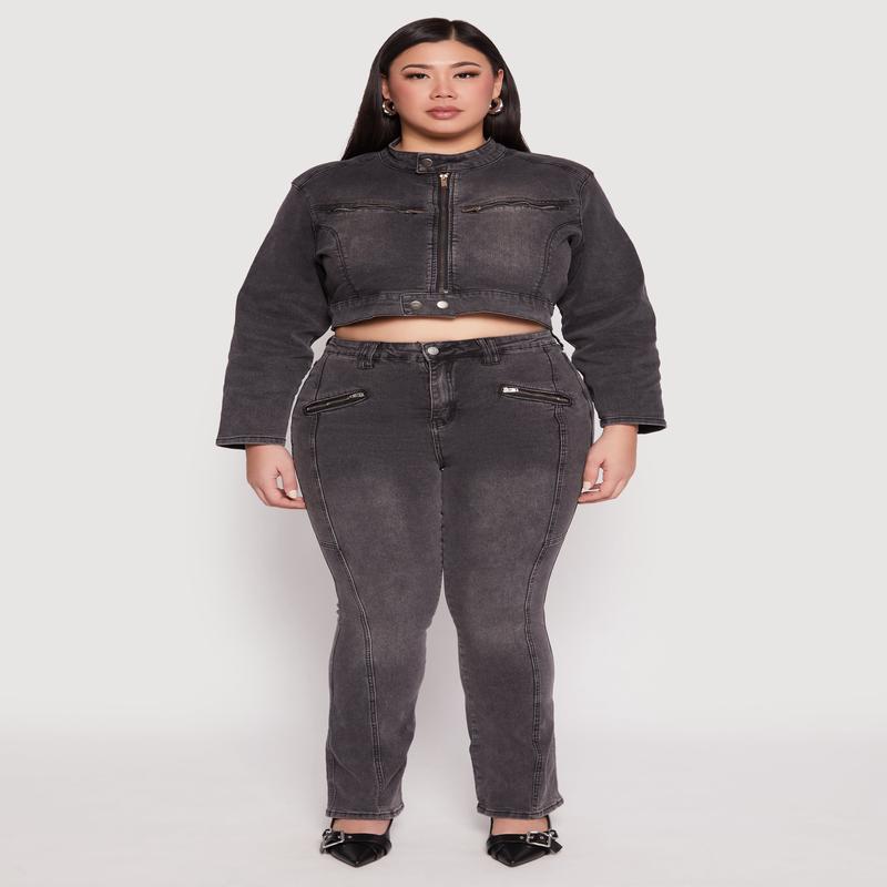 Plus Size Almost Famous Boot Cut Jeans