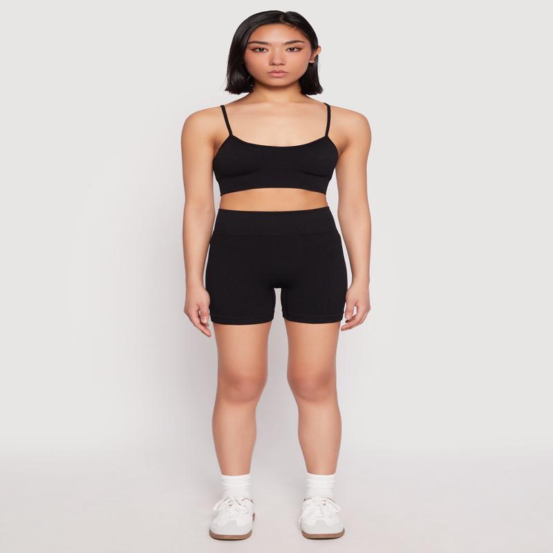 Seamless High Waist Biker Shorts