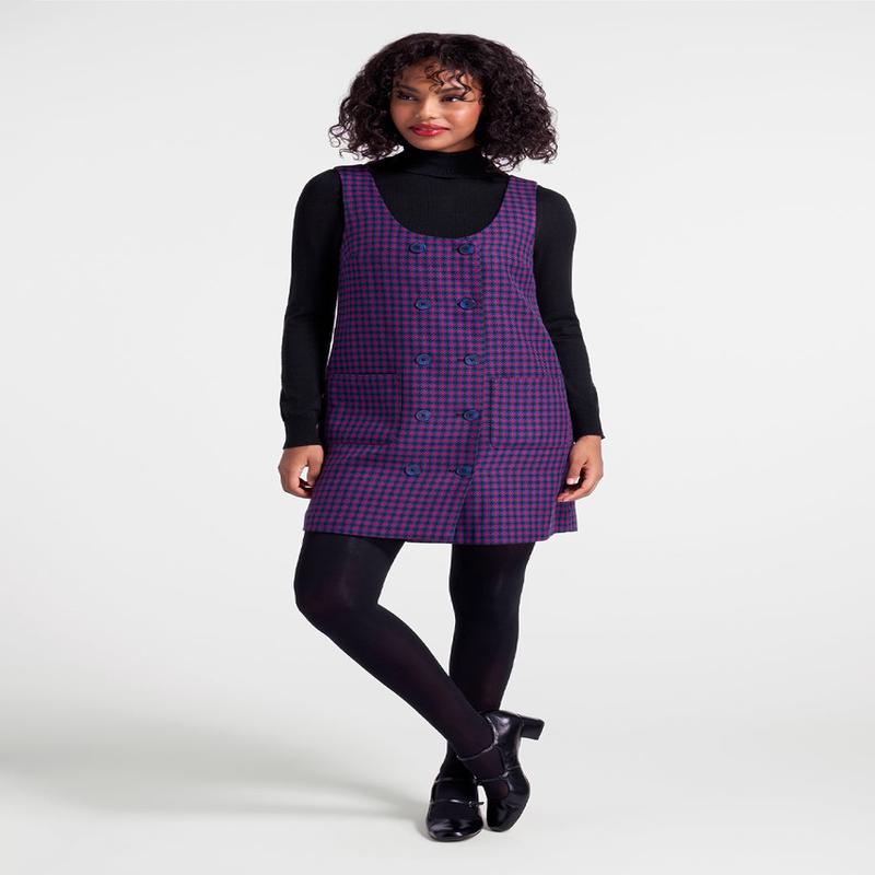 Schoolyard Sass Double-Breasted Jumper (Final Sale)