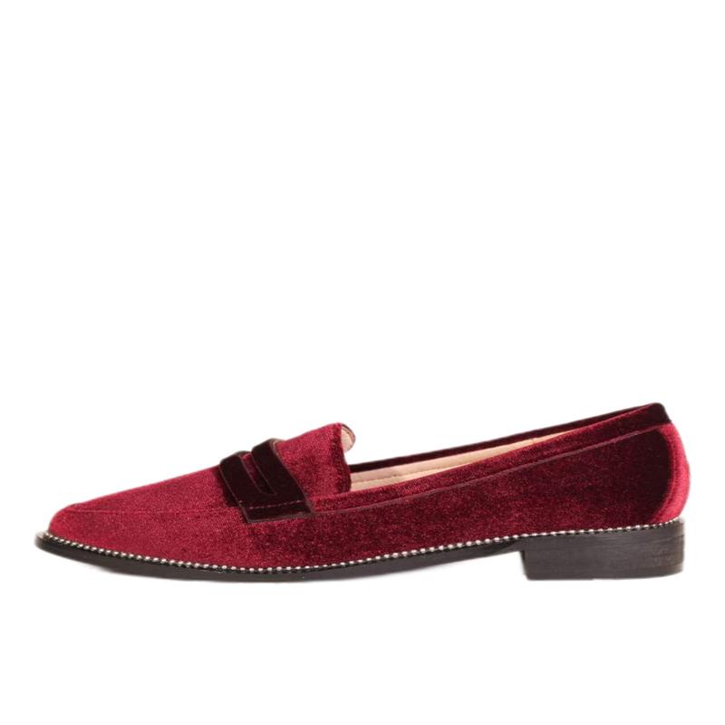 Lea Velvet Loafers