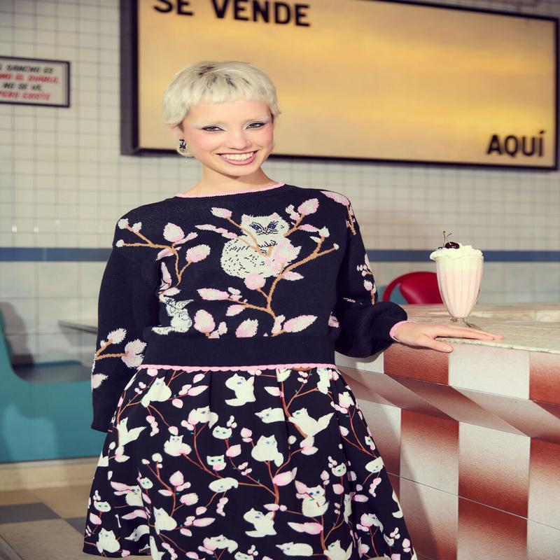 Pussy Willow Border Knit