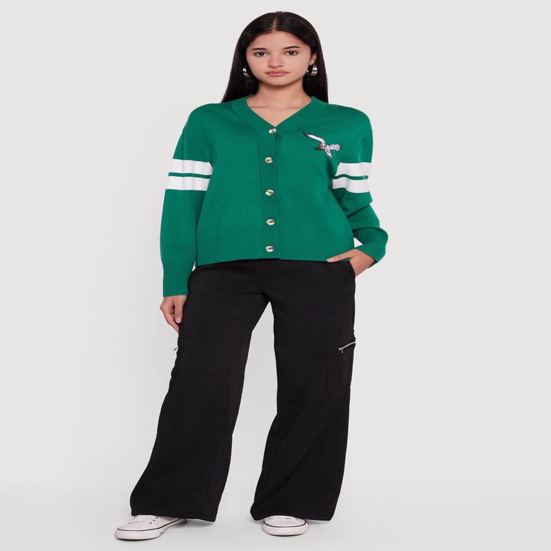 NFL Philadelphia Eagles Button Front Cardigan