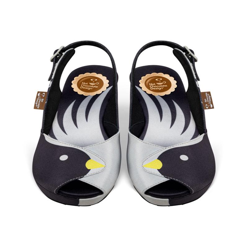 Chocolaticas Black Birds Women's Sandal