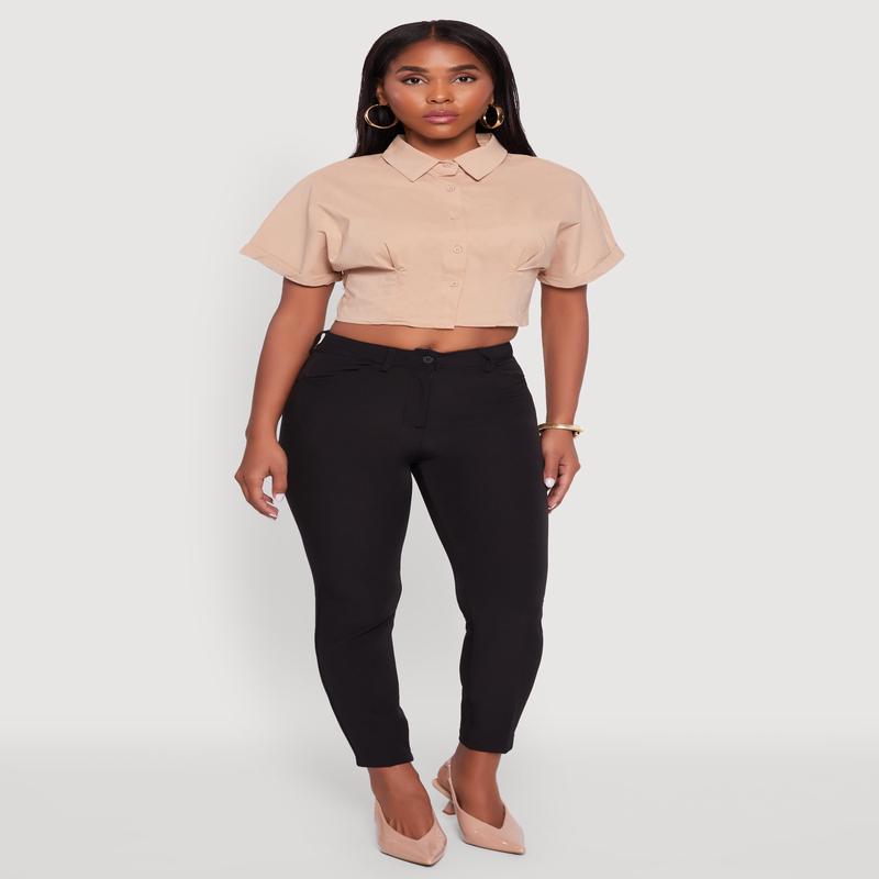 Skinny Leg Dress Pants