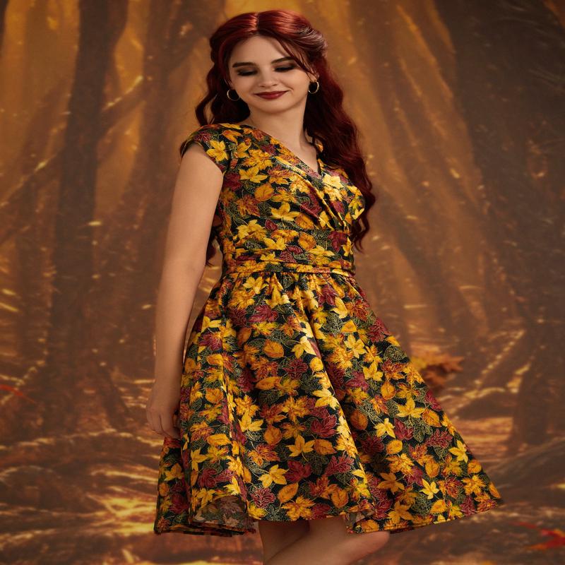 Leaves Greta Dress