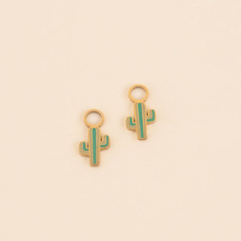 Cactus Huggie Hoop Charms