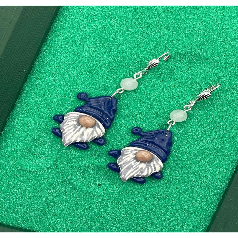 Cutie Blue Gnome Earrings