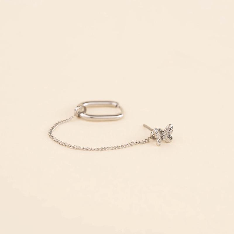 Fine Chain Huggie Hoop Chains