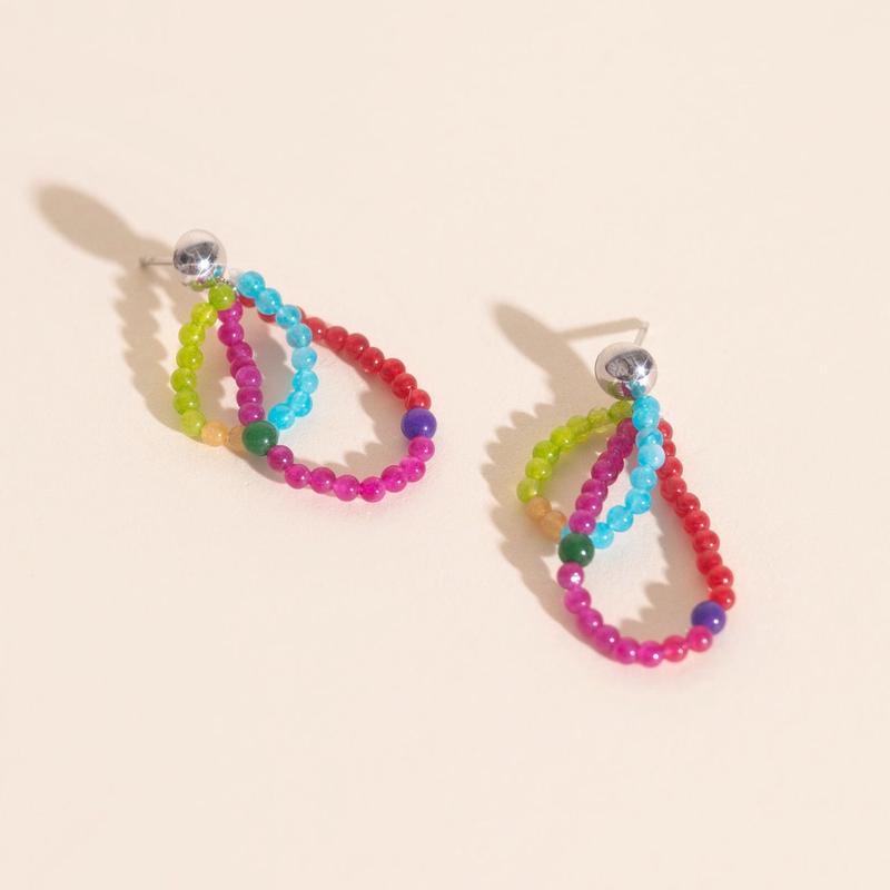 Tinsel Stud Earrings