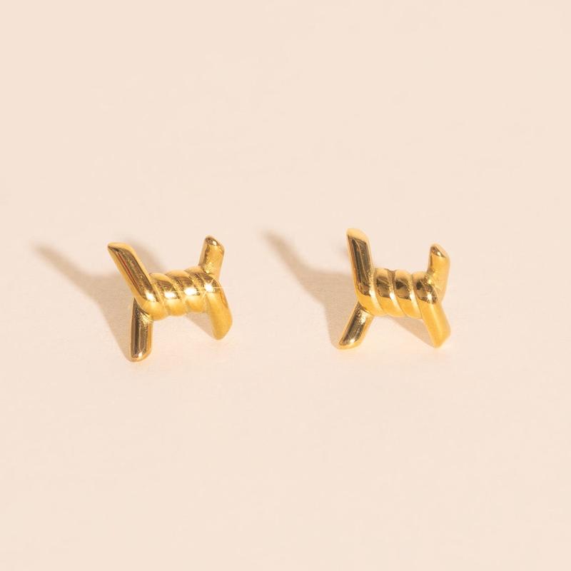 Barbed Wire Stud Earrings