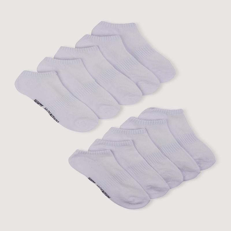 Low Cut Socks 10 Pack Size 4-10