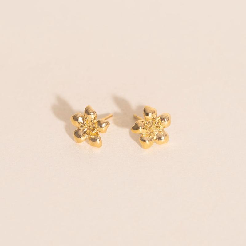 Mini Hibiscus Stud Earrings