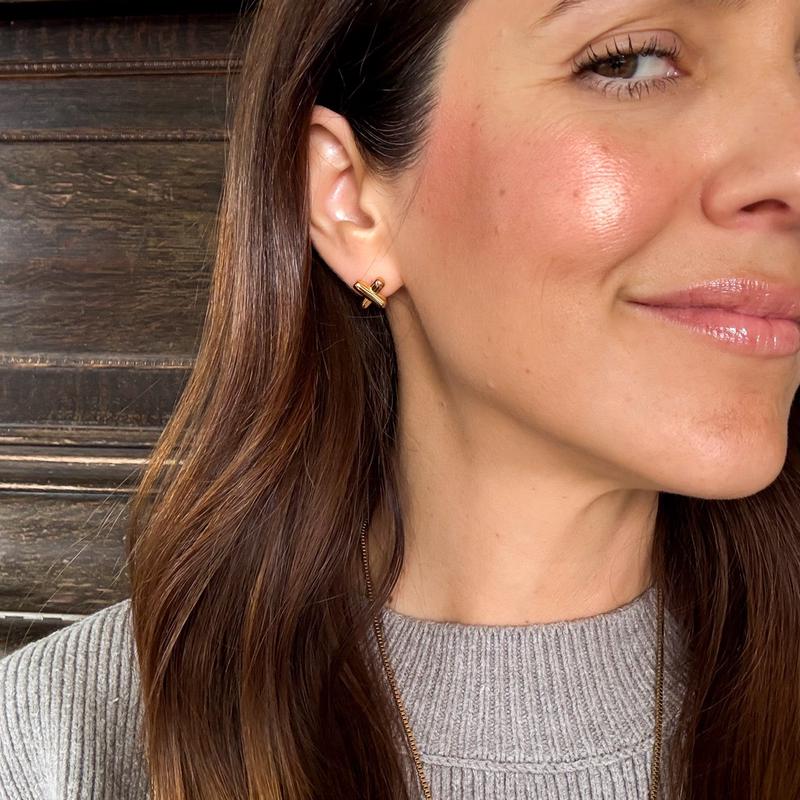 X Stud Earrings