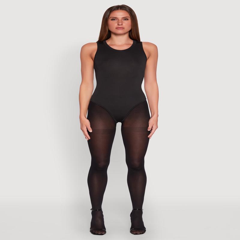 Daisy Crew Neck Tank Bodysuit