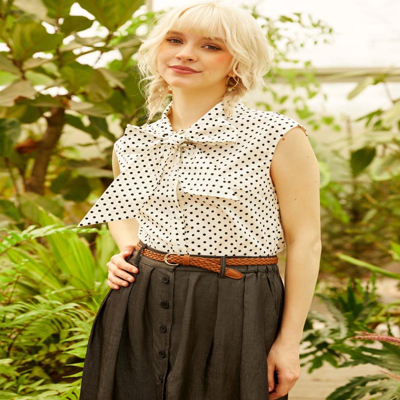 The Garden Stroll Bow Blouse (Final Sale)