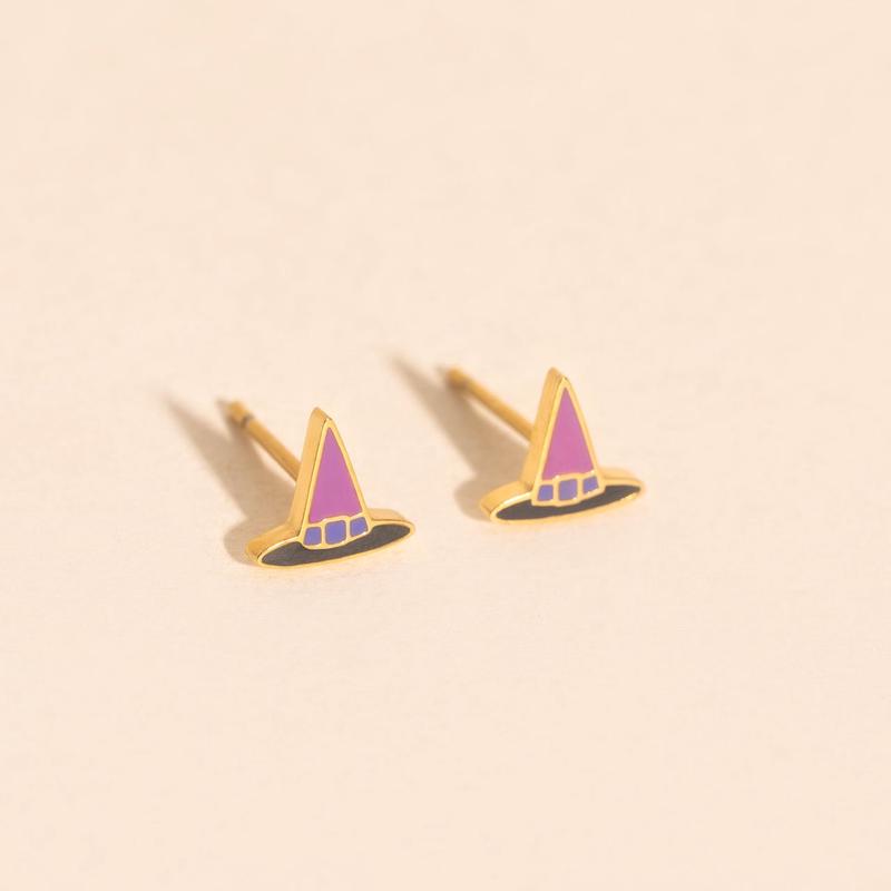 Witch Hat Stud Earrings