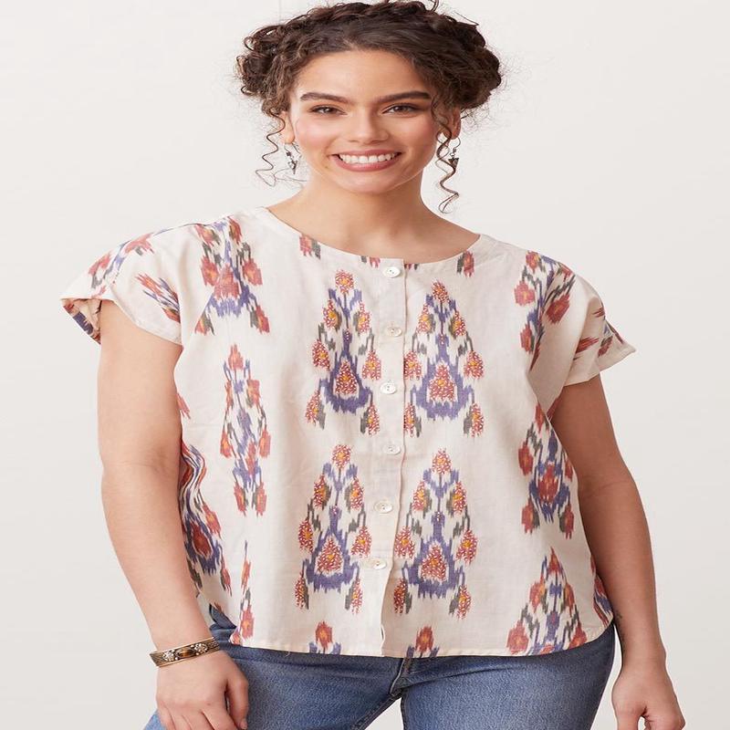 Savya Top - Natural/Multi