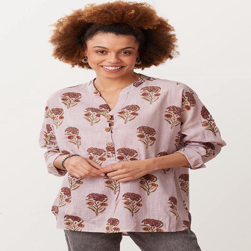 Manipur Tunic - Lilac