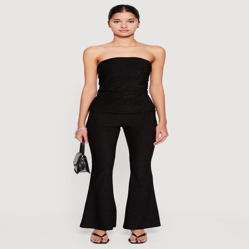 Almost Famous Lurex Flare Pants