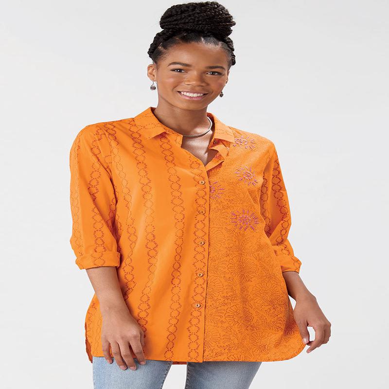 Sanaya Organic Shirt - Tangerine