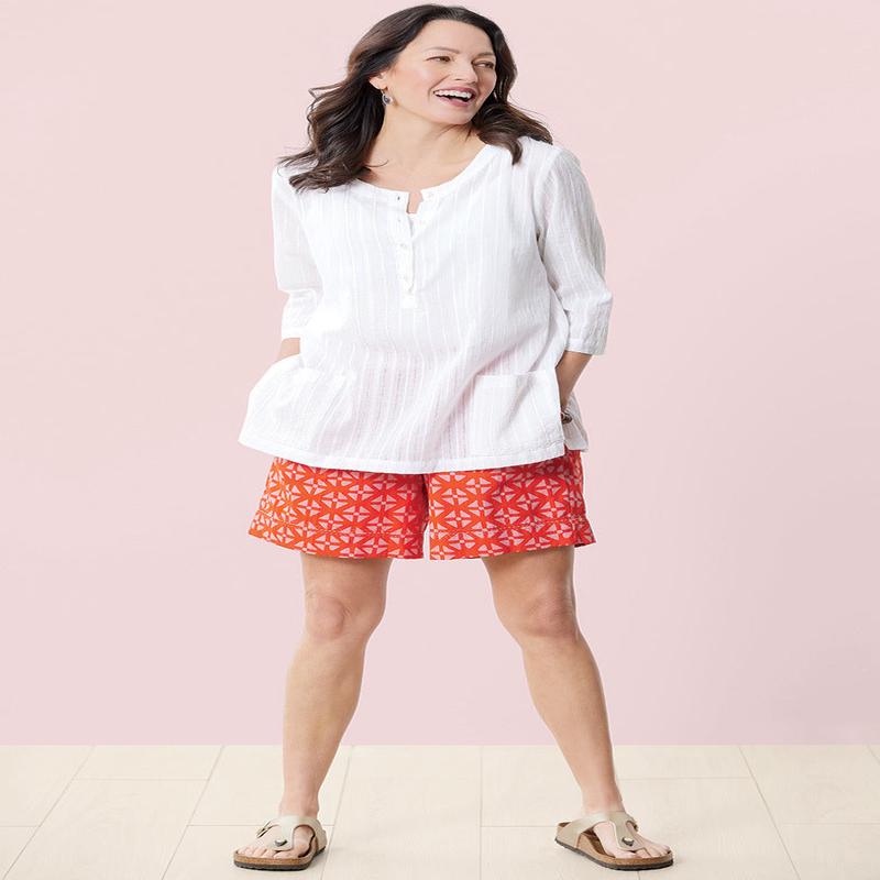 Aksa Pull-On Shorts - Carrot