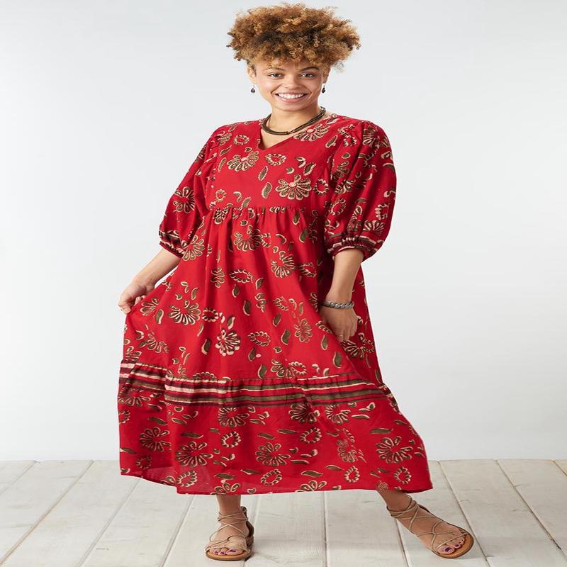 Zahara Blouson Maxi Dress - Salsa