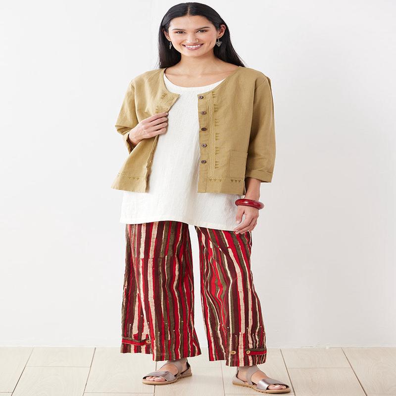 Sangli Wide-Leg Pant - Salsa