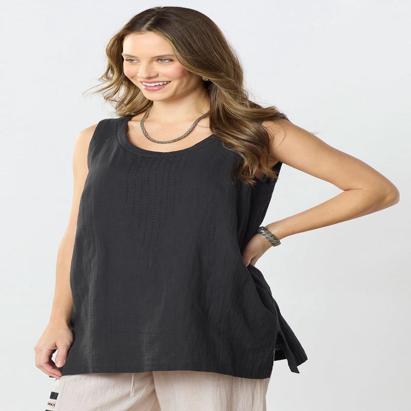 Sanju Double Gauze Long Tank