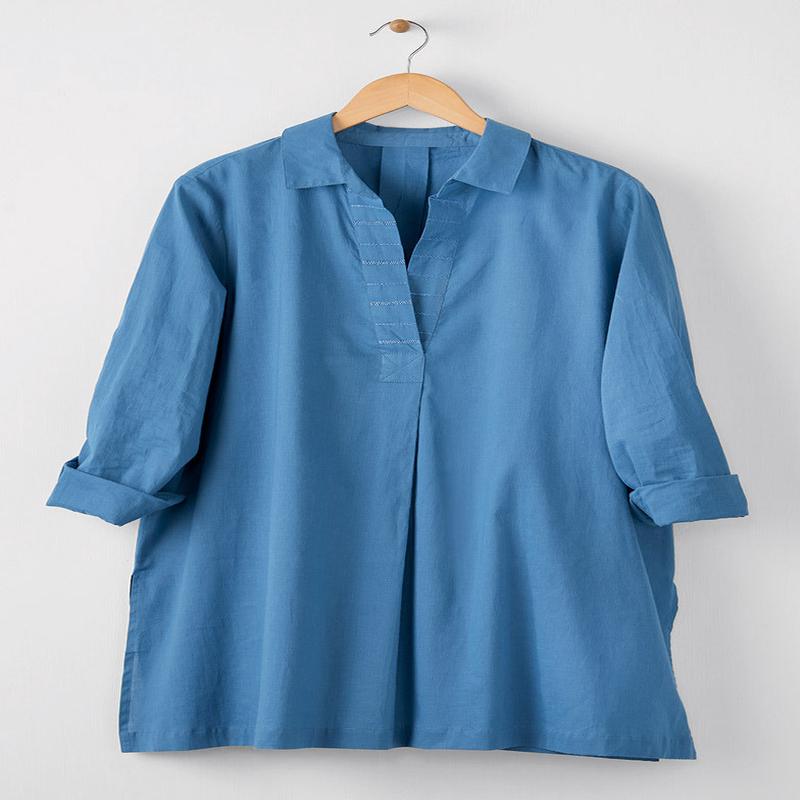 Savita Organic Cotton Long-Sleeve Top