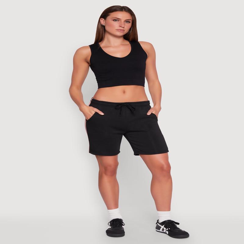 Varsity Stripe Sweatshorts