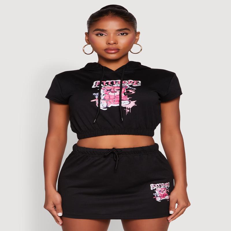 Attitude Be Yourself Short Sleeve Hoodie