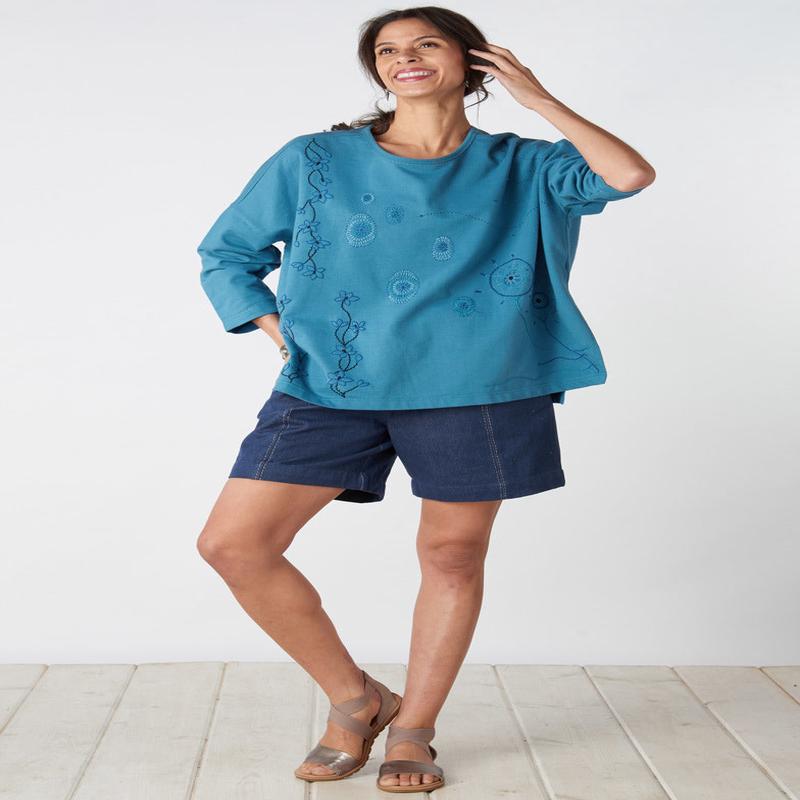 Recycled Yarn Aksa Pull-On Shorts